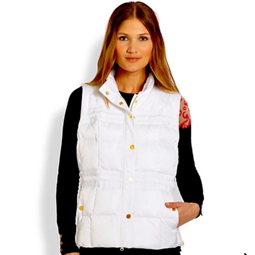 NWOT XS Lilly Pulitzer white “Kate” Vest